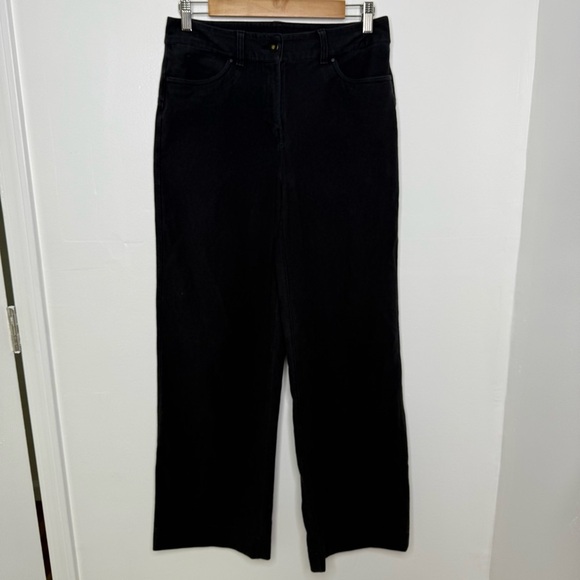 LULULEMON Black City Sleek 5 Pocket Wide-Leg High Rise Pant - Picture 2 of 7